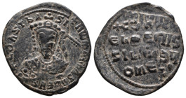 (Bronze, 4.85g 25mm)

BYZANTINE EMPIRE. Constantine VII Porphyrogenitus. 913-959. Æ follis