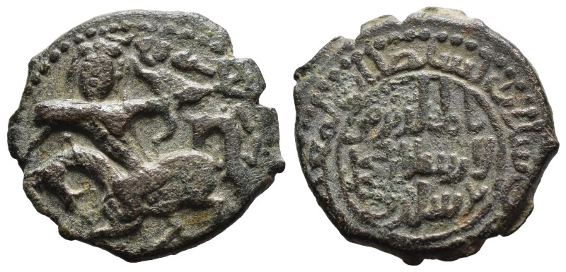 (Bronze, 4.83g 20mm)

ISLAMIC, Anatolia & al-Jazira (Post-Seljuk). Saltuquids....