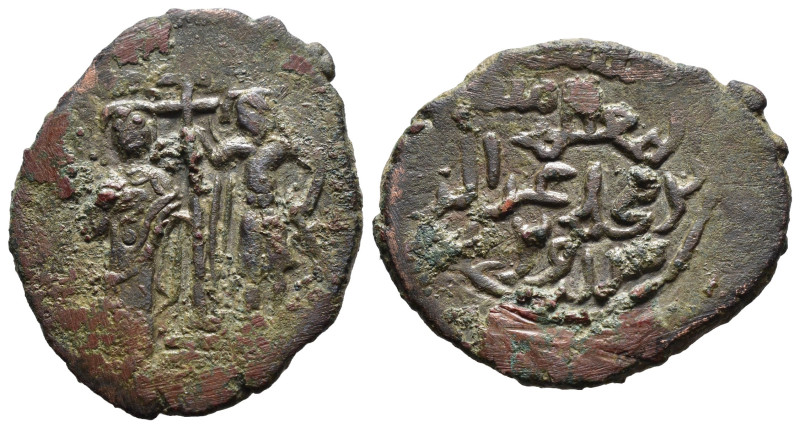 (Bronze, 4.94g 28mm)

ISLAMIC, Anatolia & al-Jazira (Post-Seljuk). Saltuquids....