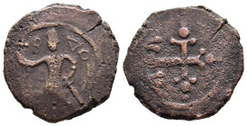 (Bronze, 5.15g 22mm)

CRUSADERS, Edessa. Baldwin II. Second reign, 1108-1118. Ae Follis