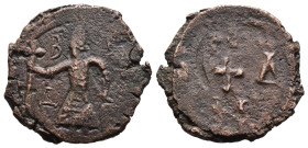 (Bronze, 4.15g 21mm)

CRUSADERS, Edessa. Baldwin II. 1100-1118. Æ
