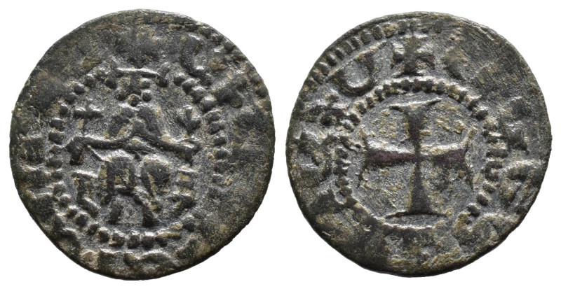 (Bronze, 1.10g 16mm)

Cilician Armenia. Gosdantin II (III?),
