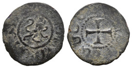 (Bronze, 0.75g 16mm)

Cilician Armenia. Royal. Levon V, 1374-1393.