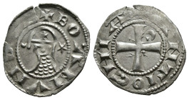 (Silver, 1.06g 17mm)

CRUSADERS, Antioch. Bohémond III. 1163-1201. BI Denier
