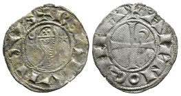 (Silver, 0.71g 17mm)

CRUSADERS, Antioch. Bohémond III. 1163-1201. BI Denier