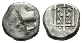 (Silver, 1.84g 11mm)

THRACE. Byzantion. Circa 387/6-340 BC. Hemidrachm