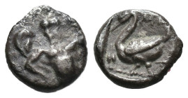 (Silver, 0.80g 9mm)

Cilicia. Mallos circa 440-390 BC. Obol AR