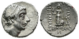 (Silver, 3.75g 16mm)

Kings of Kappadokia, Ariobarzanes I AR Drachm.