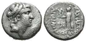 (Silver, 4.10g 16mm)

CAPPADOCIAN KINGDOM
ARIARATHES V EUSEBES PHILOPATOR Drachme c. 130-129 AC.