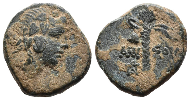 (Bronze, 4.35g 18mm)

PONTUS, Amisos . Circa 85-65 BC. Æ