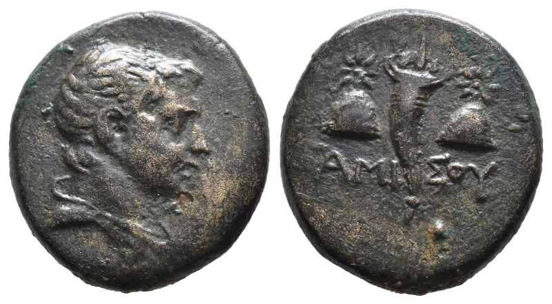 (Bronze, 3.99g 16mm)

PONTOS. Amisos. Ae. Struck under Mithradates VI (Circa 1...