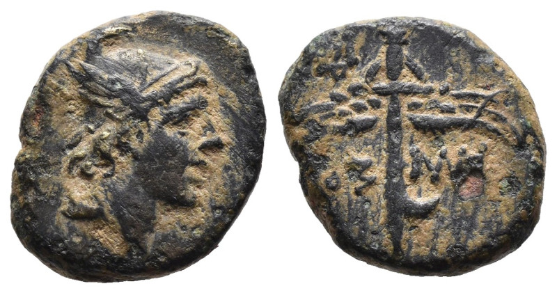 (Bronze, 2.62g 15mm)

PONTUS, Amisos . Circa 85-65 BC. Æ