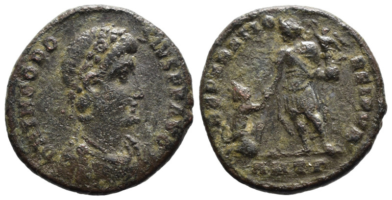 (Bronze, 5.64g 23mm)

Theodosius I (379-395), Nummus, Uncertain Mint, 379 - AD...