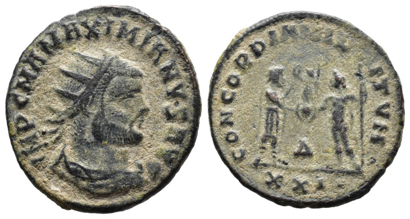 (Bronze, 3.19g 20mm)

Maximianus Herculius nummus(286-305 AE).