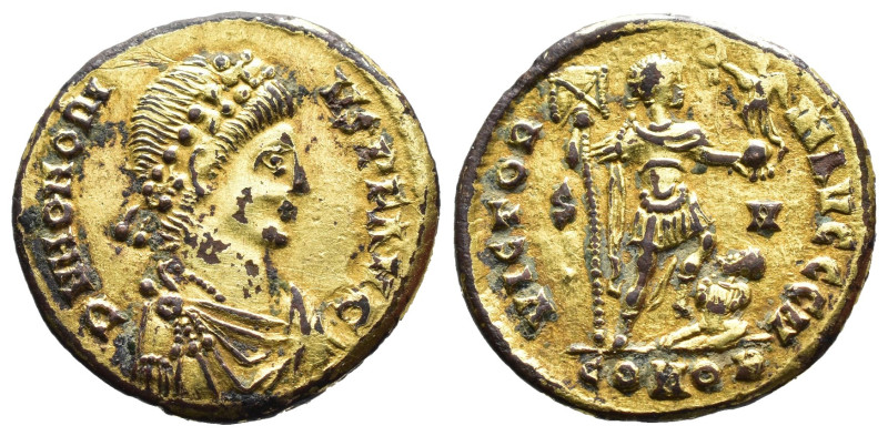 (Gold plated, 2.86g 19mm)

Honorius, 393-423 n. Chr. AV-Solidus