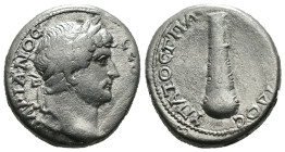 (Silver, 6.36g 20mm)

Hadrianus (117-138 AD). AR Didrachm , Caesarea, Cappadocia
