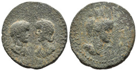 (Bronze, 12.28g 26mm)

MESOPOTAMIA. Singara. Gordian III, with Tranquillina, 238-244. AE