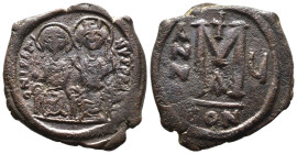 (Bronze, 11.39g 28mm)

BYZANTINE EMPIRE...

Justin II and Sophia; 565-578