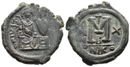(Bronze, 13.01g 30mm)

BYZANTINE EMPIRE.

Justin II and Sophia; 565-578