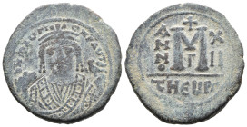 (Bronze, 11.82g 29mm)

BYZANTINE EMPIRE

Maurice Tiberius. 582-602. Æ Follis ...Antioch