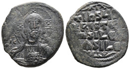 (Bronze, 11.38g 29mm)

BYZANTINE EMPIRE. Temp. Constantine VIII-Basil II.

Circa 1020-1028. Æ follis