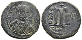 (Bronze, 13.08g 30mm)

BYZANTINE EMPIRE

Tiberius II Constantine, (578 - 582 AD) Constantinople