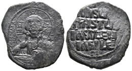 (Bronze, 11.41g 30mm)

BYZANTINE EMPIRE. Temp. Constantine VIII-Basil II.

Circa 1020-1028. Æ follis