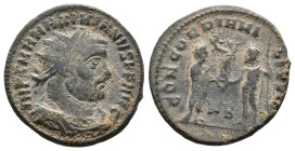 (Bronze, 3.88g 20mm)

MAXIMIANUS….. Follis….286-305 AD. Æ