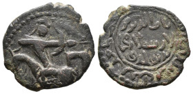 (Bronze, 4.00g 21mm)

ISLAMIC, Anatolia & al-Jazira (Post-Seljuk).

Saltuquids. Nasir al-Din Muhammad. AH 563-587
