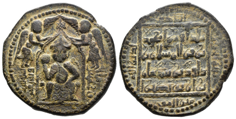 (Bronze, 14.64g 30mm)

ISLAMIC, Anatolia & al-Jazira (Post-Seljuk).

Artuqid...