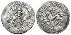 (Silver, 2.83g 21mm)

Cilician Armenia. Royal. Levon II, 1270-1289.