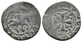 (Bronze, 1.96g 18mm)

ARMENIA, Cilician Armenia. Royal. Smpad, 1296-1298.