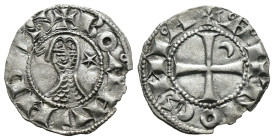 (Silver, 0.87g 17mm)

CRUSADERS, Antioch. Bohémond III. 1163-1201. AR Denier
