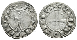 (Silver, 0.93g 18mm)

CRUSADERS, Antioch. Bohémond III. 1163-1201. AR Denier