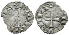(Silver, 0.73g 17mm)

CRUSADERS, Antioch. Bohémond III. 1163-1201. AR Denier