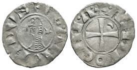 (Silver, 1.03g 18mm)

CRUSADERS, Antioch. Bohémond III. 1163-1201. AR Denier