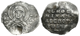 (Silver, 1.20g 20mm)

Michael VII Ducas. 1071-1078. AR 2/3 Miliaresion