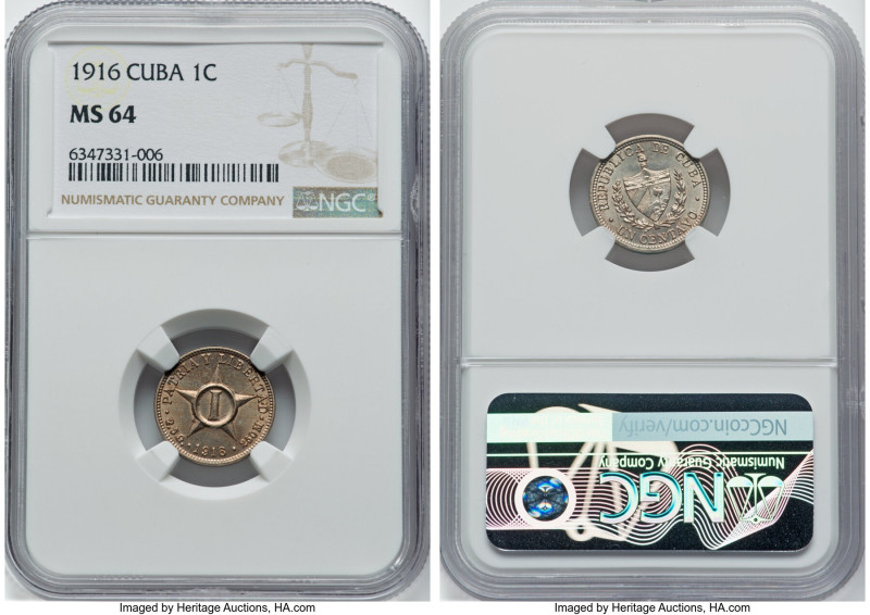 Republic Centavo 1916 MS64 NGC, Philadelphia mint, KM9.1. HID09801242017 © 2022 ...