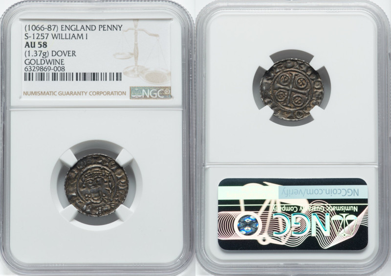 William I, the Conqueror Penny ND (1066-1087) AU58 NGC, Dover mint, Goldwine as ...