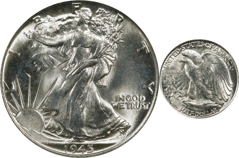 1945 Walking Liberty Half Dollar. MS-63 (PCGS). OGH Generation 2.1.
PCGS# 6624....