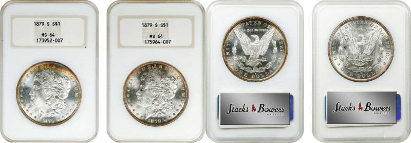 Lot of (2) 1879-S Morgan Silver Dollars. MS-64 (NGC). OH Generation 4.0.
PCGS# ...