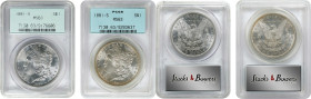 Lot of (2) 1881-S Morgan Silver Dollars. MS-63 (PCGS). OGH.
Included are: Generation 2.1; and Generation 3.0.
PCGS# 7130. NGC ID: 2549.

Estimate:...