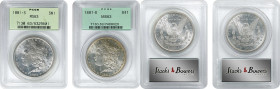 Lot of (2) 1881-S Morgan Silver Dollars. MS-63 (PCGS). OGH.
Included are: Generation 3.0; and Generation 3.1.
PCGS# 7130. NGC ID: 2549.

Estimate:...