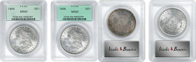 Lot of (2) 1896 Morgan Silver Dollars. MS-63 (PCGS). OGH Generation 3.1.
PCGS# 7240. NGC ID: 2562.

Estimate: $0.00- $0.00