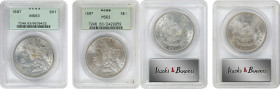 Lot of (2) 1897 Morgan Silver Dollars. MS-63 (PCGS). OGH.
Included are: Generation 3.0; and Generation 3.1.
PCGS# 7246. NGC ID: 2565.

Estimate: $...