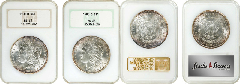 Lot of (2) 1900-O Morgan Silver Dollars. MS-63 (NGC). OH.
Included are: Generat...