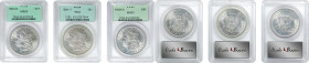 Lot of (3) 1904-O Morgan Silver Dollars. MS-63 (PCGS). OGH.
Included are: Generation 3.0; and (2) Generation 3.1.
PCGS# 7292. NGC ID: 256V.

Estim...