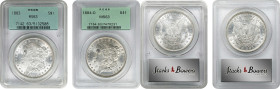 Lot of (2) 1880s Morgan Silver Dollars. MS-63 (PCGS). OGH.
Included are: 1883, Generation 2.2; and 1884-O, Generation 3.1.

Estimate: $0.00- $0.00