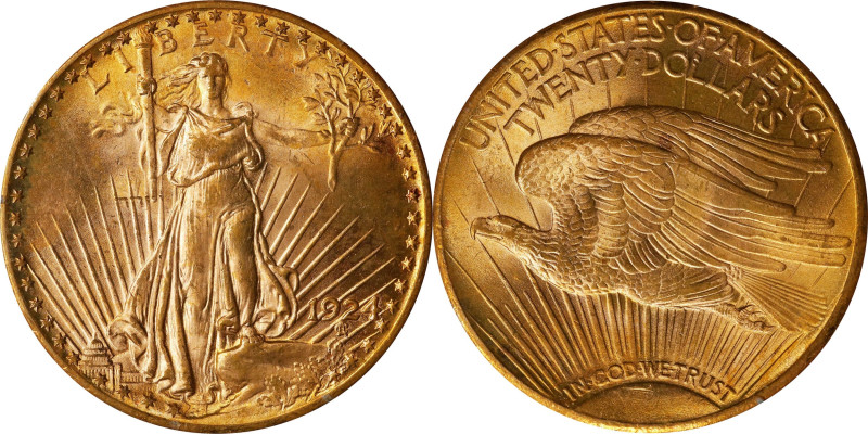 1924 Saint-Gaudens Double Eagle. MS-64 (PCGS). OGH Generation 1.2.
PCGS# 9177. ...