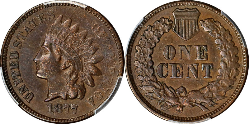 1877 Indian Cent. EF-45 (PCGS).
PCGS# 2127. NGC ID: 2284.

Estimate: $0.00- $...